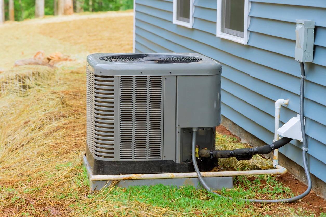 Installation of air conditioner near a new house